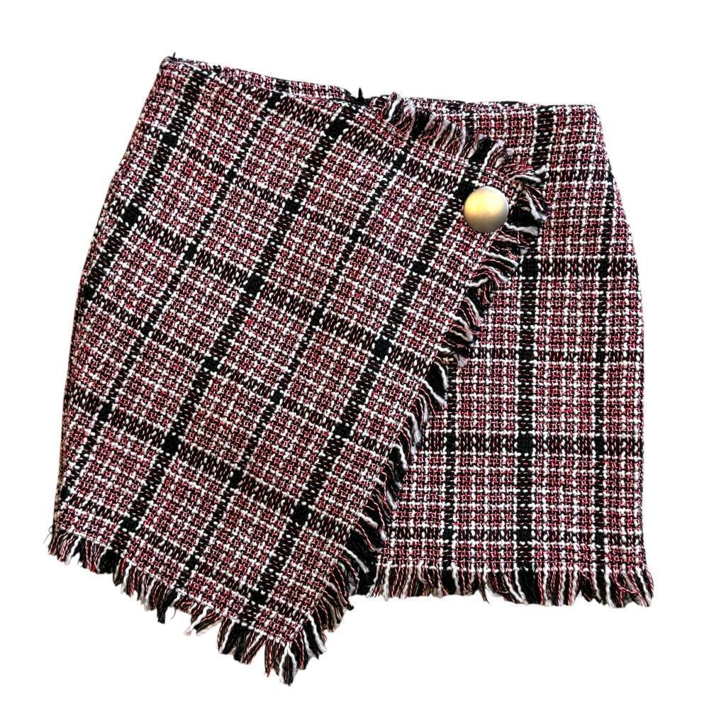 Storets Tweed Fringe Mini Skirt Medium — image 4 of 7